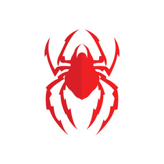 Spider Logo, Retro Vintage Insect Vector Design Vector Template