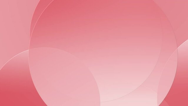 Pastel pink gradient abstract stylish fashion background with modern geometric circles seamless loop