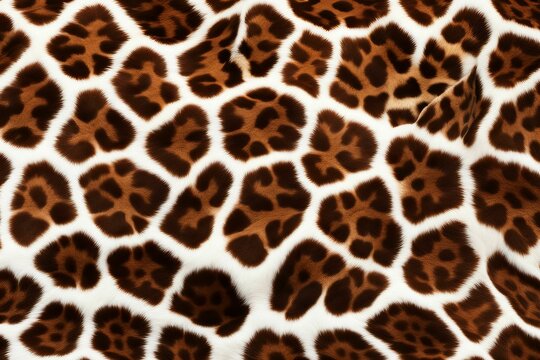 seamless giraffe skin pattern background