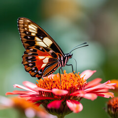 Swallowtail Butterfly’s Garden Feast,butterfly on flower