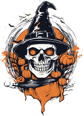 Halloween Scarry T shirt vector Elements for premium t shirt 