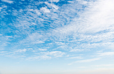 Fototapeta premium Blue sky with white clouds