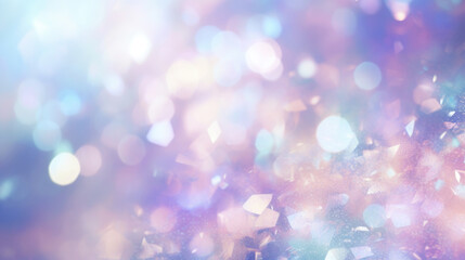 Iridescent Sparkling Glitter Background, Abstract, Generative AI