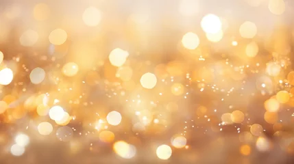 Tuinposter Gold Shiny Glitter Background, Abstract, Generative AI © illuminating images