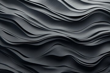 Obraz premium A seamless wave pattern wallpaper design in gray color