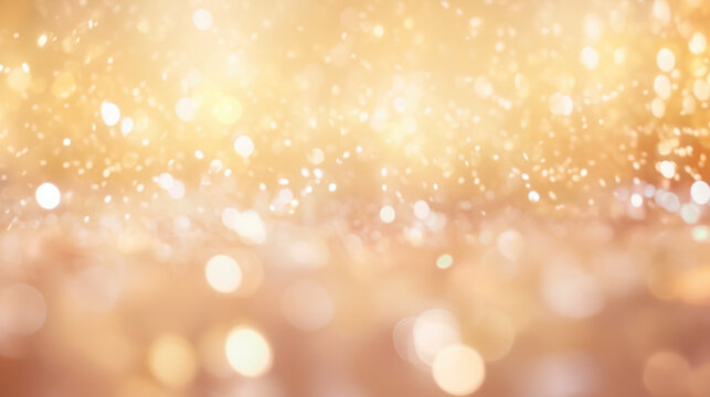 Gold Shiny Glitter Background, Abstract, Generative AI