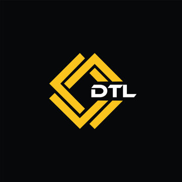 DTL letter design for logo and icon.DTL typography for technology, business and real estate brand.DTL monogram logo.