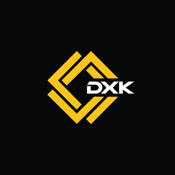 DXK letter design for logo and icon.DXK typography for technology, business and real estate brand.DXK monogram logo.