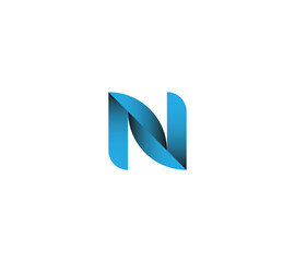 Letter N logo icon design template elements