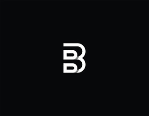 Letter B or BB or BD logo design concept  - obrazy, fototapety, plakaty