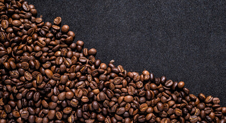 roasted coffee beans background