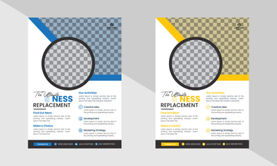 Corporate Modern Business Flyer Template ,Creative Modern Business Multipurpose Brochure Template Design, VectorTemplate Design In A4 Size, Modern Business Flyer Template.