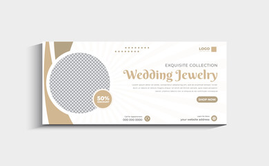 Jewelry Business Social Media Cover Banner Template