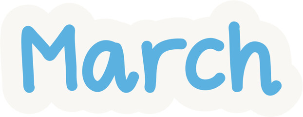 March Sticker