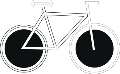 bicycle icon vector illustration