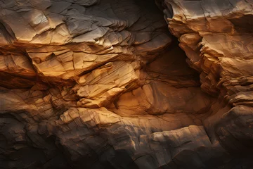 Fotobehang sandstone cave rock and rock texture ai generative © lemya