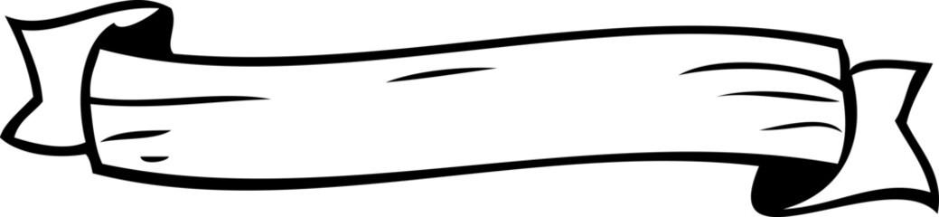 handsketched vector ribbon banner svg , minimalist style