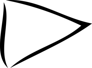minimalist handdrawn vector arrow svg illustration
