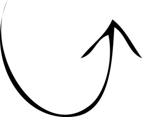 minimalist handdrawn vector arrow svg illustration