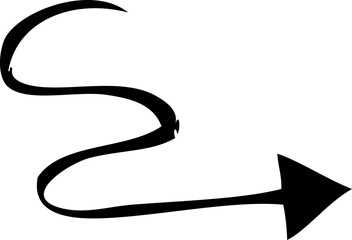 minimalist handdrawn vector arrow svg illustration