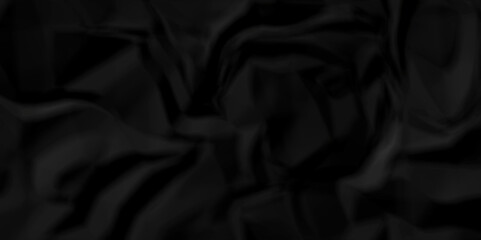 Crumpled black paper texture. Black crumpled paper texture crush paper. creased and wrinkled. Old dark black crumpled paper sheet background texture.	
