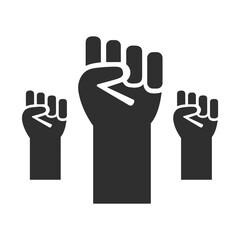 Hand icon symbol vector image. Illustration of the human finger design image