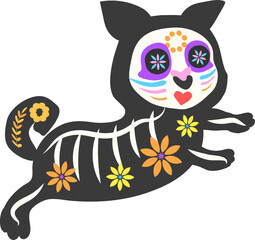 Day of Dead dog icon