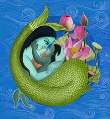 Mermaid and child 