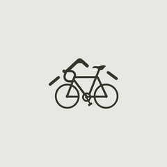 自転車をシンボリックに用いたロゴ