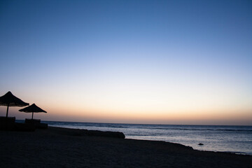 sunset on the beach