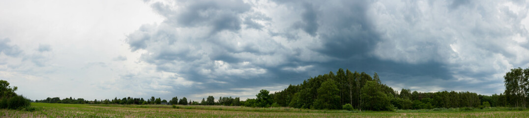 thunderstorm clouds overhead
