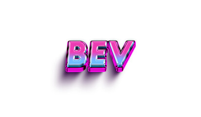 Bev Colorful 3d Abstract Text name