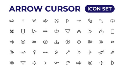  Arrow icon. Arrow vector collection. Arrow. Cursor.