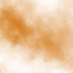 Abstract orange puffs of smoke mist overlay on transparent background pollution. Royalty high-quality free stock png of smoke mitsty fog overlays white backgrounds. Yellow smoke swirls fragments
