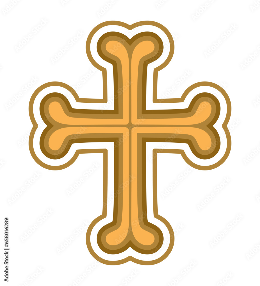 Canvas Prints catholic cross emblem