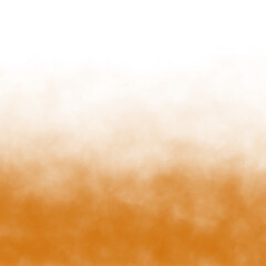 Abstract orange puffs of smoke mist overlay on transparent background pollution. Royalty high-quality free stock png of smoke mitsty fog overlays white backgrounds. Yellow smoke swirls fragments