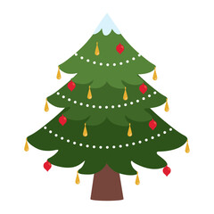 christmas tree isolated design