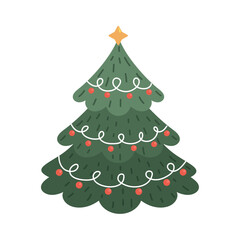 christmas tree with balls