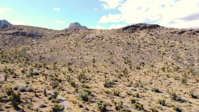 Drone in the desert on a sunny day