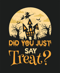 Halloween vector t-shirt design, Halloween vector elements
