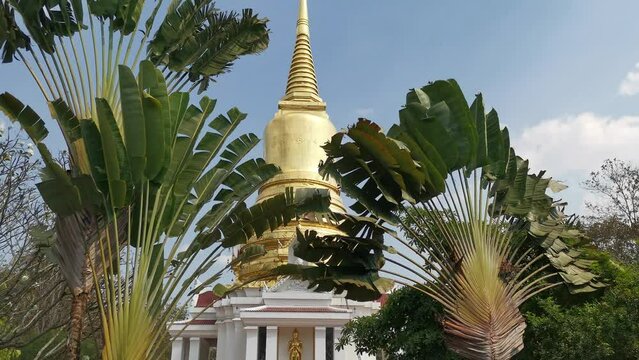 Wat Wang Phu Sai Kuti Thai Temple in Thailand near a Beautiful Lake Phu Sai, Phetchaburi.