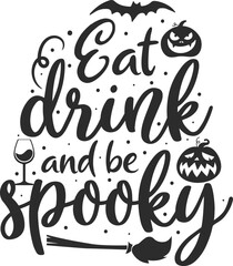 Halloween vector t-shirt design, Halloween vector elements