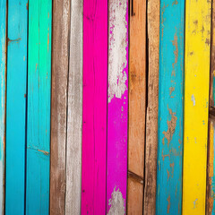 Colorful wood background with paint
