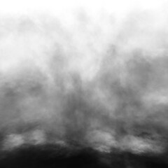 Abstract white puffs of smoke swirls overlay on black background pollution. Royalty high-quality free stock photo image of abstract smoke overlays on black background. White smoke swirl fragments