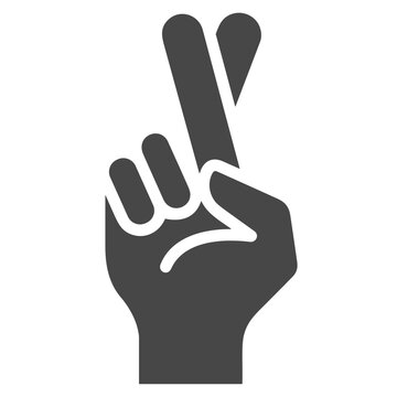 Hand icon symbol vector image. Illustration of the human finger design image