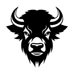 Fototapeta premium Bull head portrait vector logo