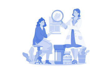 Female Doctor Doing Skin Therapy