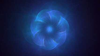 3D manual rendering abstract circle light background