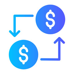 transfer gradient icon