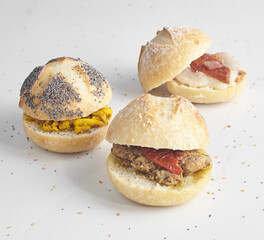 breads on a marble table